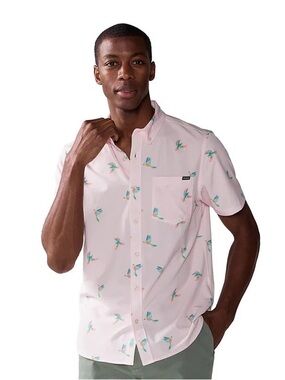 Chubbies The Parrot Party Short Sleeve Shirt size Medium